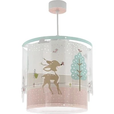 Abbildung von Dalber kinderlampe Pendelleuchte Hängelampe Loving Deer Reh Tiere , Polypropylen (PP) Rosa