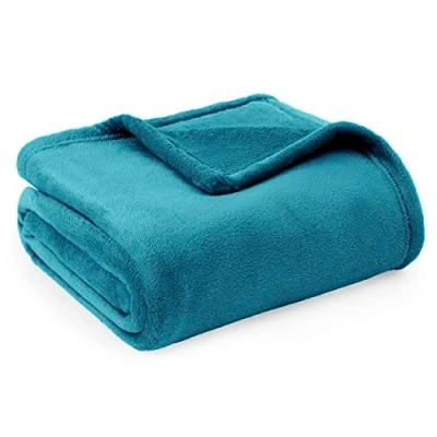 Abbildung von BEDSURE Kuscheldecke Flauschig Fleecedecke Wohndecke Warm Winter Weich, Sofadecke Kleine, Decke Couch Blanket, Kinder, Wohn 130x150cm, Sofa überwurfdecke Türkis