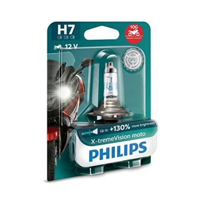 Abbildung von Philips 12972XV+BW X Tremevision Moto +130% H7 Motorrad Scheinwerferlampe, 1 Stück