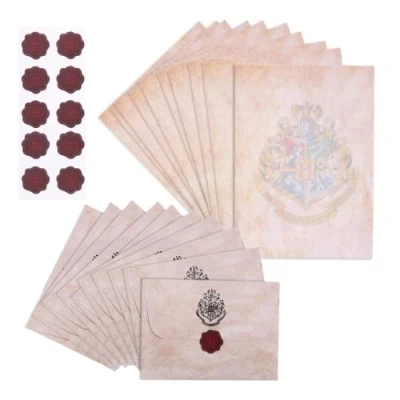Abbildung von Harry Potter Schreibset, Enthält Briefmarken, Umschläge und A4 Papier, Hogwarts Briefpapier Set, Geschenk für Kinder Jugendliche