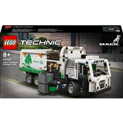Abbildung von LEGO Technic Mack LR Electric Müllwagen, Müllauto Modell für Recycling Rollenspiele, Baubares LKW Spielzeug Kinder, Auto Geschenk Jungs und Mädchen ab 8 Jahren, die Fahrzeuge lieben 42167