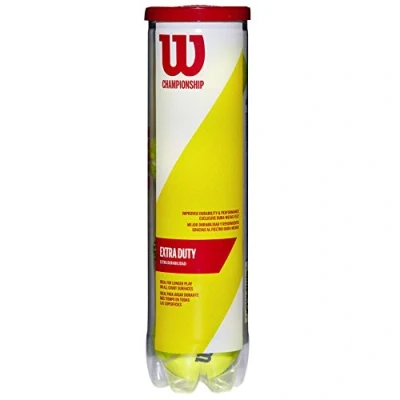 Abbildung von Wilson Tennisbälle, Triniti, 4 Bälle, Hülle 100% recyclebar, WRT125200, yellow