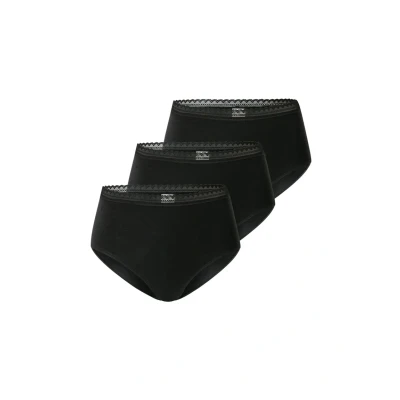 Abbildung von Schiesser 3PACK MIDI Slip, Damen, Größe: 38, Schwarz