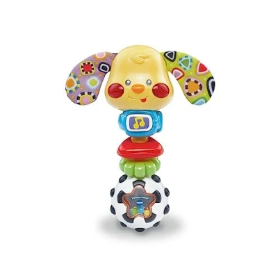Abbildung von VTech Baby Wauwau Rassel â“ Babyrassel Im Hündchen Design Mit Lustigen Sätzen, Musik Und Lichteffekten Für Babys Von 3 24 Monaten