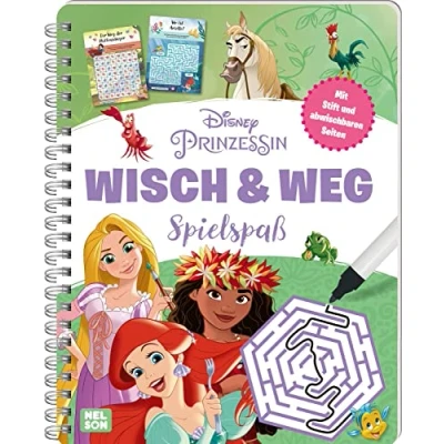 Abbildung von Disney Prinzessin: Wisch &amp; Weg Spielspaß: Buch mit abwischbaren Seiten und Stift zum spielerischen Lernen ab 4 Jahren (Disney Komm ein eine zauberhafte Welt!)