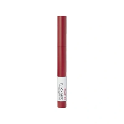 Abbildung von Maybelline New York Lippenstift Matt Lange Haltbarkeit SuperStay Ink Crayon Tono 45 Hustle in Heels Rot