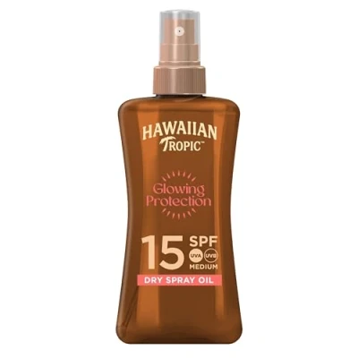 Abbildung von Hawaiian Tropic Protective Dry Spray Oil Sonnenöl LSF 15, 200 ml (1er Pack)