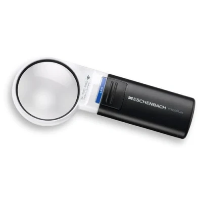 Abbildung von Eschenbach Optik Lupe Handlupe mit LED Beleuchtung mobiluxLED Vergrößerung: 3x Linsengöße: (Ø) 60mm