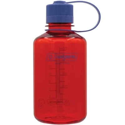 Abbildung von Nalgene Wasserflasche Leichte Sustain Tritan BPA freie, bruchsichere Flasche für Rucksackreisen, Wandern, Fitnessstudio, 473 ml, schmaler Mund, Marmelade Orange, 342867