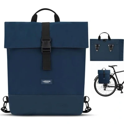 Abbildung von Larkson Fahrradtasche Tammo BIKE 2IN1 Tagesrucksack, Größe: One Size, Dunkelblau