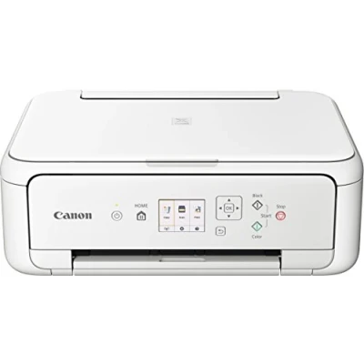 Abbildung von Canon PIXMA TS5151 Drucker Farbtintenstrahl Multifunktionsgerät DIN A4 (Scanner, Kopierer, Farbdisplay, 4.800 x 1.200 dpi, USB, WLAN, Duplexdruck, 2 Papierzuführungen) weiß