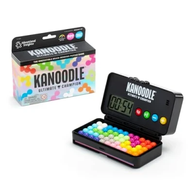 Abbildung von Learning Resources Kanoodle Ultimate Champion, Geschenke für 7 Jährige, Denk und Logikspiel mit 500 Herausforderungen, Stoppuhr Geräuschen, Solospiel, Reisespiele