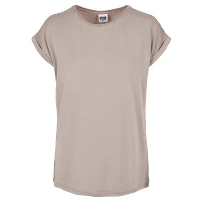 Abbildung von Urban Classics Extended Shoulder Tshirt basic, Damen, Größe: 3XL, Duskrose