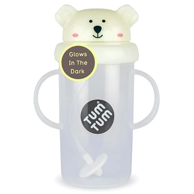 Abbildung von TUM Tippy Up Free Flow Schnabeltasse (ohne Ventil), für Kleinkinder, 200 ml, BPA frei (Pete Eisbär, 300 ml)