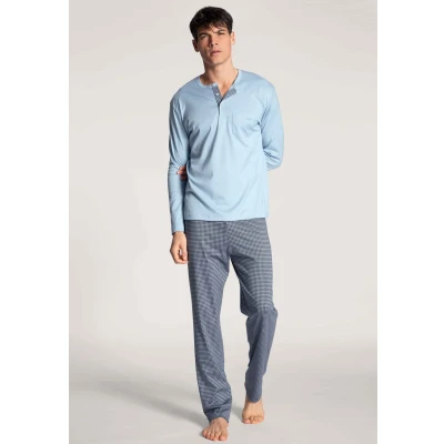 Abbildung von Calida Relax Choice Nachtwäsche Set, Herren, Größe: Small, Placid blue