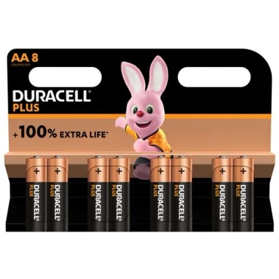 Abbildung von Duracell Plus Power Alkaline Batterien Mignon (AA) 8 Stück, LR06