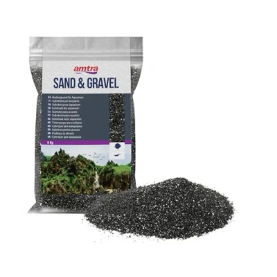 Abbildung von Amtra Sand und Kies für helle schwarze Aquarien, 5 kg