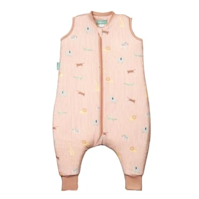 Abbildung von molis&amp;co Baby Schlafsack mit Füßen Ideal für Frühling und Herbst Babyschlafsack Beinen 1 tog 100% Baumwolle (Oeko TEX 100), Premium Qualität Jungle (80 cm)