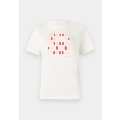 Abbildung von TOM Tailor CREW NECK Tshirt print, Damen, Größe: XL, Off white
