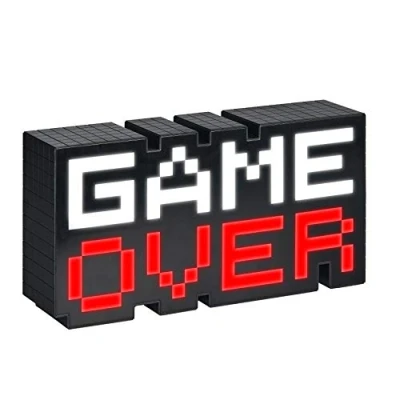 Abbildung von Paladone Game Over 8 Bit Pixel Light, Farbwechsel und Sound Reactive Mood Light