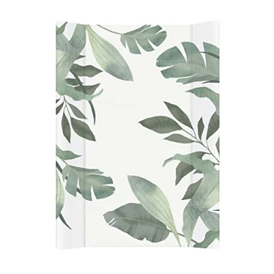 Abbildung von Rotho Babydesign wickelauflage Keil (50 x 70 cm) wickeltischauflage abwaschbar wickelmatte wasserdicht Motiv Soft Tropical