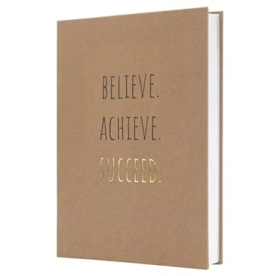 Abbildung von Sigel JN803 Notizbuch Jolie, liniert, dickes 100 g Papier, ca. A5, Geschenkbuch, Hardcover aus Kraftpapier, 192 Seiten, Pure Success, vegan, nachhaltigem Papier