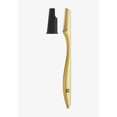 Abbildung von ZWILLING Gesichtshaarrasierer mit Rasierklinge (Für eine präzise Entfernung von Haaren im Gesicht, hygienisch und gründlich), Premium, Edelstahl, Gold