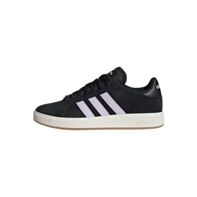 Abbildung von adidas Damen Grand Court Base 00s Shoes Schuhe, Core Black/Ice Lavender/Off White, 41 1/3 EU