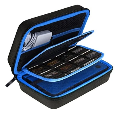 Abbildung von AUSTOR Hart Tasche Tragetasche für Neue 3DS XL Schwarz / Blau