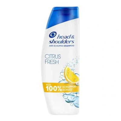 Abbildung von Head &amp; Shoulders Citrus Fresh Anti Schuppen Shampoo Für Fettiges Haar 300ml Zur Täglichen Anwendung. Bis Zu 100% Schuppenschutz, Klinisch Getestet. Sauberes Frischegefühl Mit Zitrusduft
