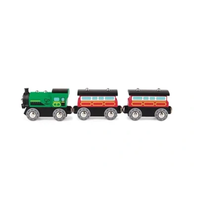 Abbildung von Hape Eisenbahn Personenzug mit Dampflok, ab 3 Jahren