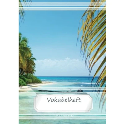 Abbildung von Vokabelheft DIN A5 Palm Beach: 70 Seiten liniert, zweispaltig (Motiv Vokabelhefte, Band 19)