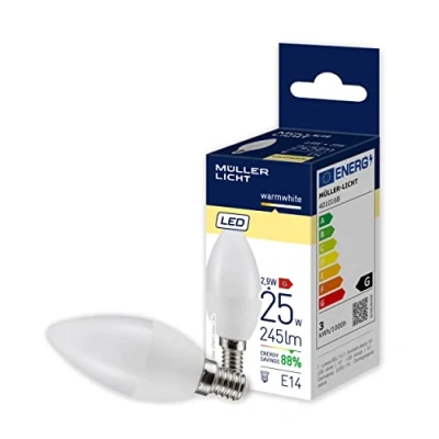 Abbildung von Müller Licht LED Kerzenlampe E14 3W 2.700K Ra90