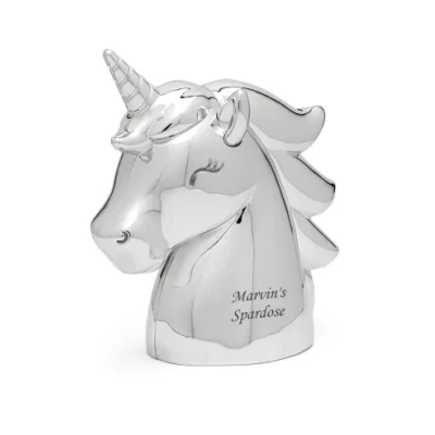 Abbildung von Versilberte Spardose Einhornkopf Baby &amp; Kind