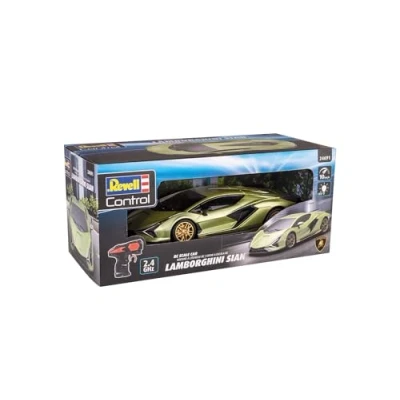 Abbildung von Revell Control I RC Scale Car Lamborghini Sián Maßstab 1:24 2.4 GHz Fernsteuerung LED Frontbeleuchtung Geschwindigkeit 10 km/h Länge 205 mm Ab 8 Jahren