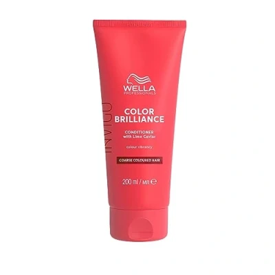 Abbildung von Wella Professionals Invigo Color Brilliance Conditioner fine glättende Farbschutz Haarspülung für feines, gefärbtes Haar mit Vitamin E und Antioxidantien 200 ml