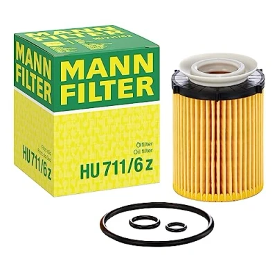 Abbildung von MANN FILTER HU 711/6 z Ölfilter Satz mit Dichtung / Dichtungssatz Für PKW
