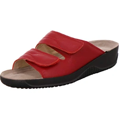 Abbildung von Rohde Damen, Frauen, Pantoletten, Slipper,Freizeitschuhe,Schlupfschuhe,schluepfschuhe,Slipper,Slides,Slip ons,Gartenschuhe,Cherry,38 EU / 5 UK