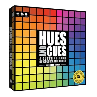 Abbildung von Hues and Cues Brettspiel Für Familienspielabende Partygame The OP Usaopoly 3 10 Spieler Englische Version
