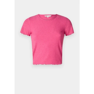 Abbildung von ONLY Onlemma Short Tshirt basic, Damen, Größe: Small, Fuchsia purple