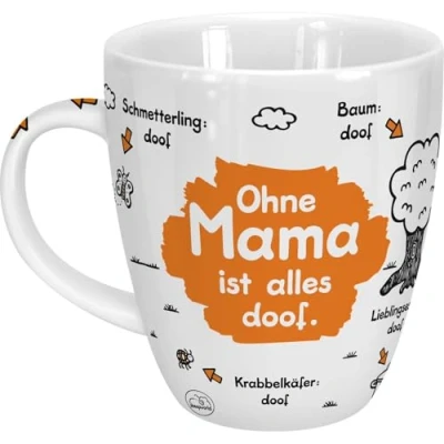 Abbildung von Sheepworld Tasse Ohne Oma ist alles doof Porzellan, 45 cl für Kaffee und Tee, mit Spruch, Geburtstag 45135