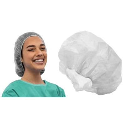 Abbildung von Tiga Med Schwesternhauben Kopfhauben Weiss Hygiene 100 Stück Vlieshauben Einmalhauben Baretthauben OP Hauben Marke