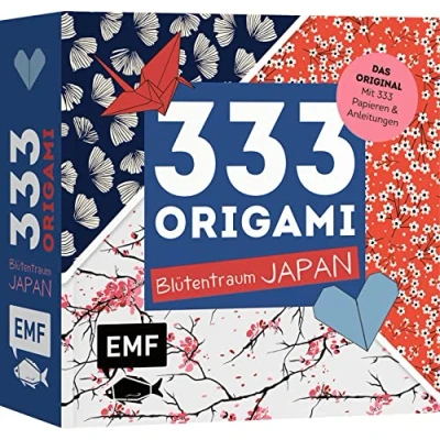 Abbildung von 333 Origami Blütentraum Japan: Das Original mit Papieren &amp; Anleitungen Hochwertiges Papier zarten Mustern: und ... Mustern