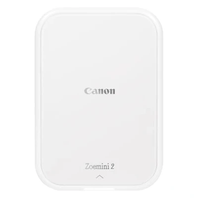 Abbildung von Canon Zoemini 2 Mini Fotodrucker 3 Monate Disney+ gratis mobil, tragbar, Hosentasche, Fotodruck 5x7,6 cm, kabellos für Smartphone + Tablet, Akku, App, Bluetooth, perlweiß [+ 10er Zink Druck Set]
