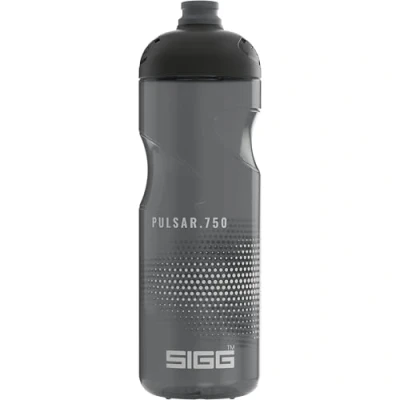 Abbildung von SIGG Fahrrad Trinkflasche Pulsar Anthtracite Quetschbar Spülmaschinenfest Federleicht Auslaufsicher BPA frei Sport &amp; Zubehör Grau 0,75L