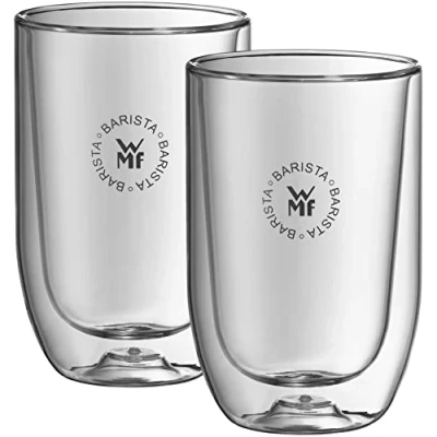 Abbildung von WMF Barista Gläser Set 2 teilig, zwei Latte Macchiato doppelwandig 280ml, Glas, doppelwandige Kaffeegläser, Kaffeebecher, doppelwandig, hitzebeständig spülmaschinengeeignet