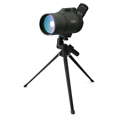 Abbildung von Svbony SV41 Spektiv, 25 75x70 Mak Telescope Monokular, BAK4 Prism FMC Optics Wasserdicht Spektiv mit Stativ für Vogelbeobachtung Sportschützen Wildlife Scenery Mond