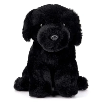 Abbildung von Zappi Co Buddy der Schwarze Labrador Plüschhund (20 cm) Treuer Begleiter, Weich, Kuschelig, 100% Recycelt Perfekter Hundefreund