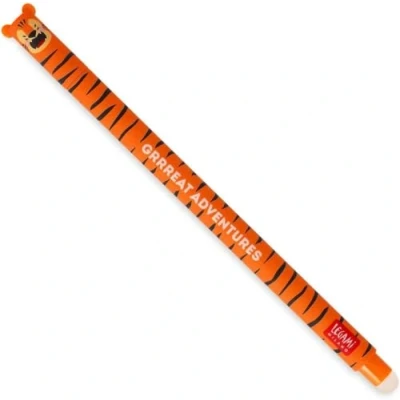 Abbildung von LEGAMI Tiger Radierbarer Gelschreiber Kugel am Ende zum Entfernen der Tinte ohne das Blatt abzunutzen Orange temperaturempfindliche 0,7 mm Durchmesser Spitze
