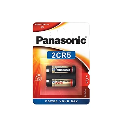 Abbildung von Panasonic Batteries 2CR5 zylindrische Lithium Batterie mit langanhaltender Energie, ideal für Rauchmelder, Foto und Filmgeräte, 6V, 1er Pack, 2CR 5L/1BP